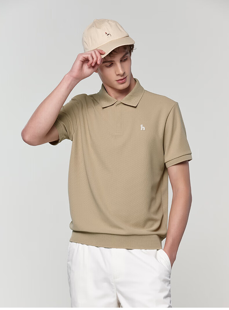 HAZZYS Men's Summer Moisture-Wicking Quick-Dry 3A Antibacterial Short Sleeve Polo Shirt ASTZE0CBEC8 2